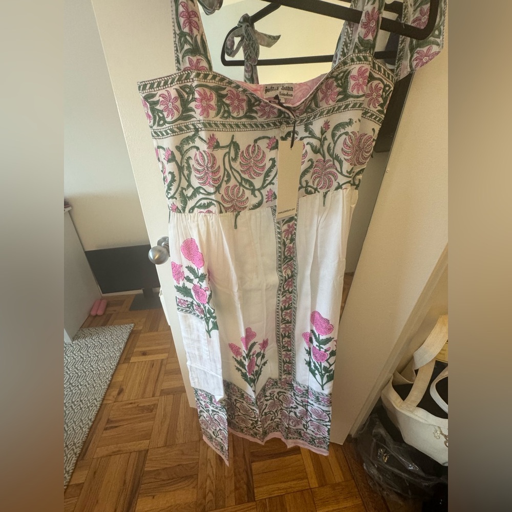 Juliet Dunn Tie Shoulder Cover Up Dress